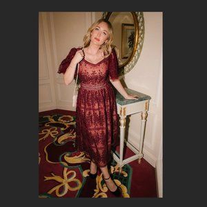 Ivy City Co Venice dress in wine S -- out of stock!